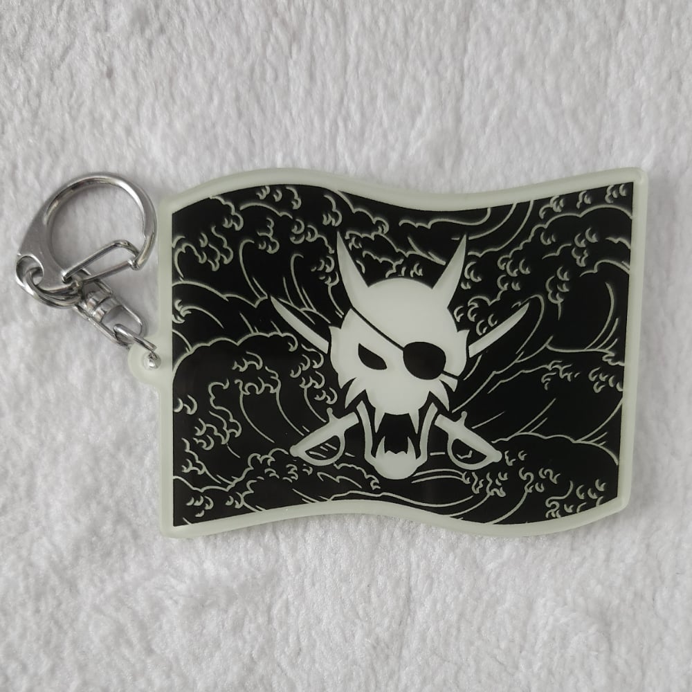 Pirate Flag Glow in the Dark Acrylic Charm - Pre-Order