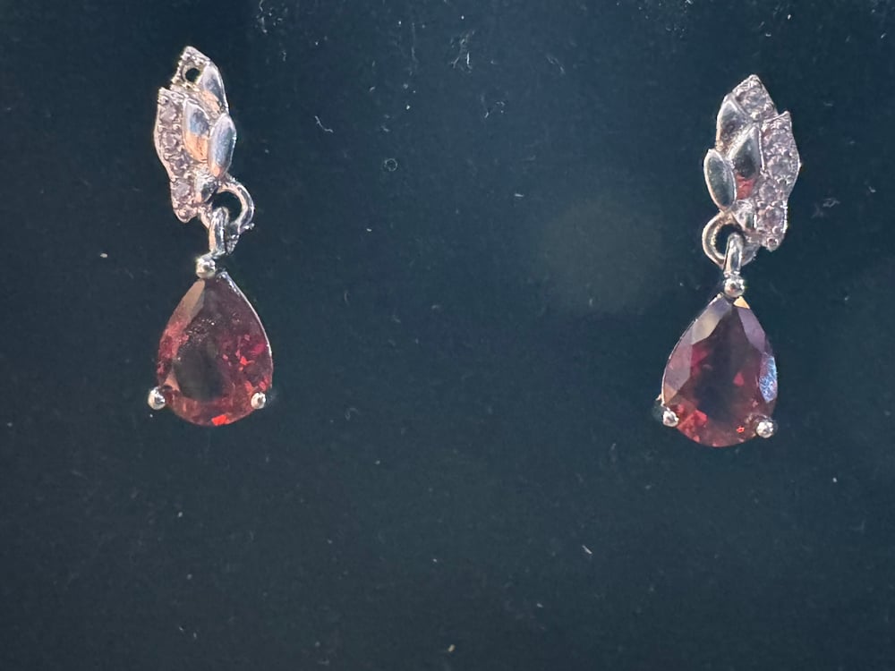 Image of Beautiful Garnet Earrings