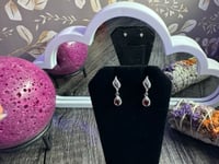 Image 3 of Sparkling Garnet Earrings