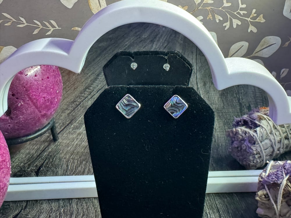 Image of Abalone Shell Earrings
