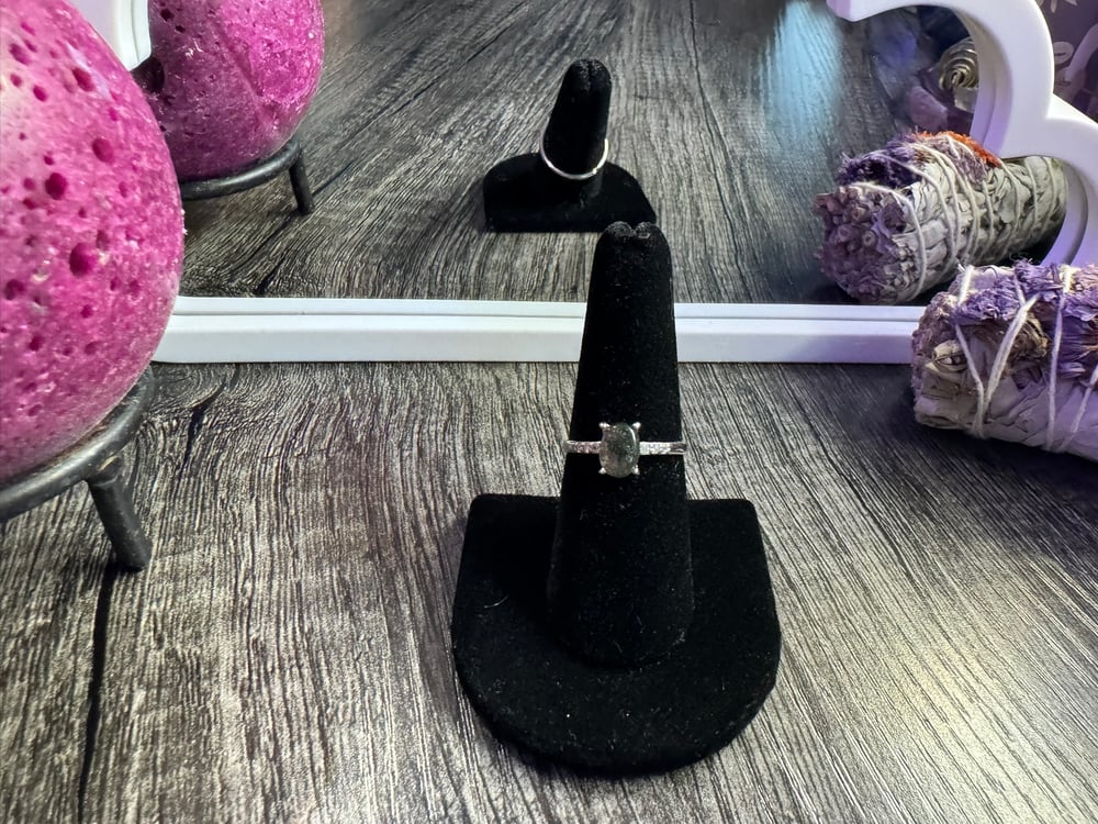 Image of Moss Quartz Sterling Silver Ring
