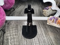 Image 3 of Stunning Silver Sheen Obsidian Ring