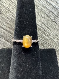 Image 2 of Petite Selenite Ring 