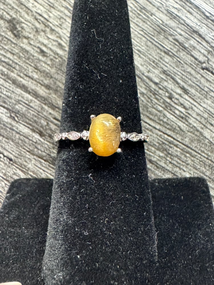 Image of Petite Selenite Ring 