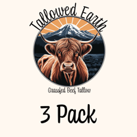 Tallowed Earth - 3 Pack 50ml glass jars