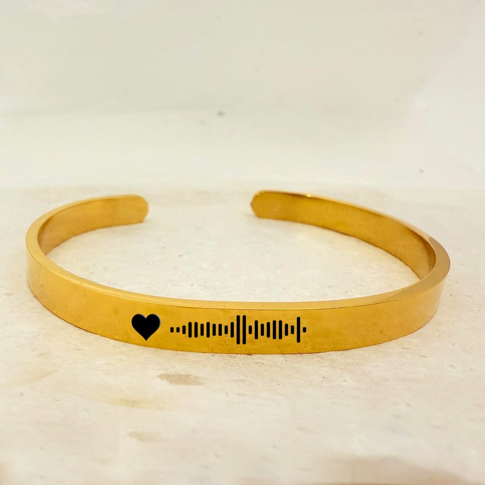 Image of Unique personalized Song Code bracelet for Men Women Girls Boys and Kids.