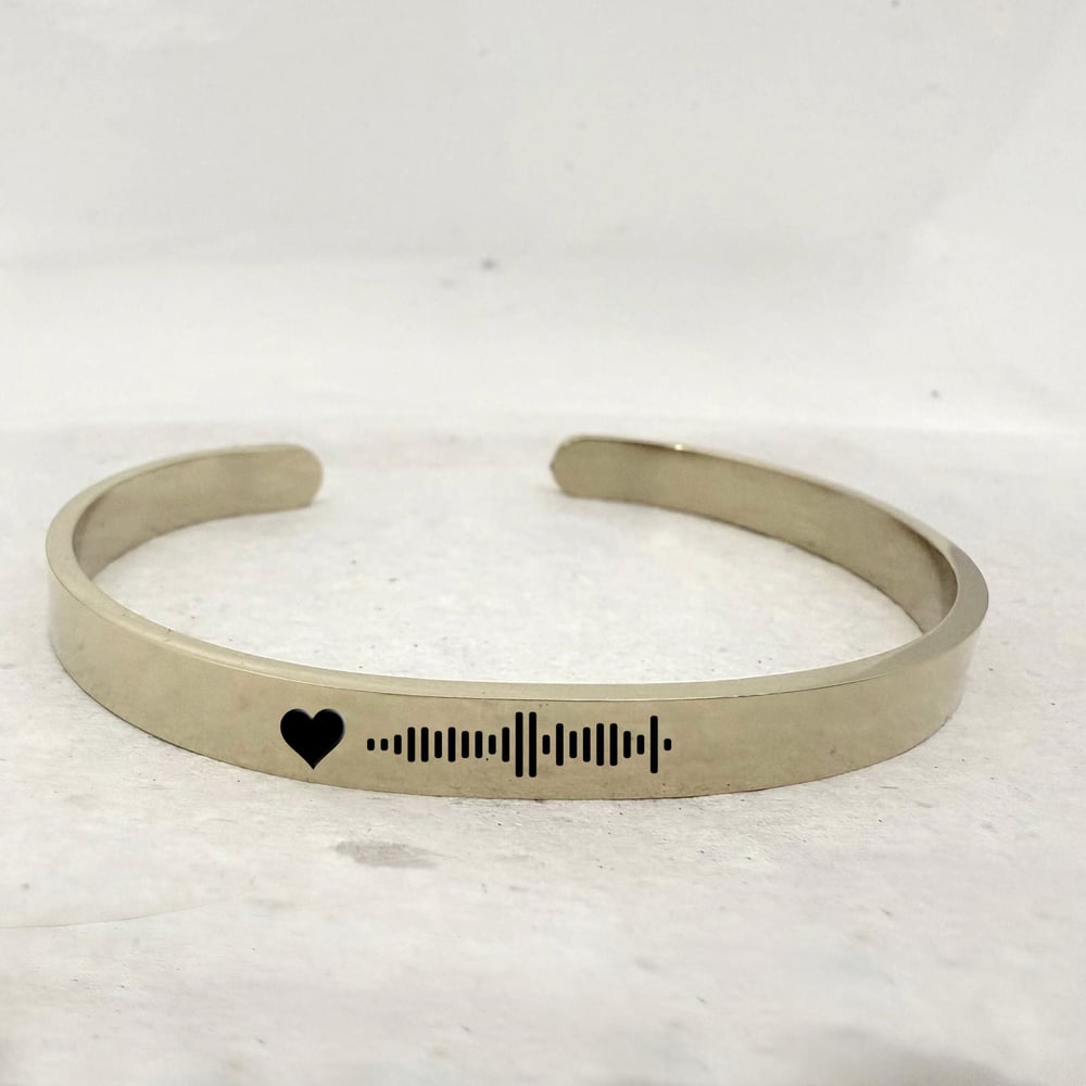 Image of Unique personalized Song Code bracelet for Men Women Girls Boys and Kids.