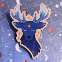 Image 2 of Celestial Deer | Wooden Pin