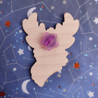 Image 3 of Celestial Deer | Wooden Pin