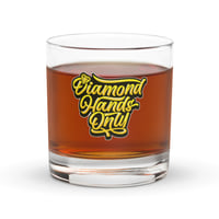 Image 3 of DIAMOND HANDS ONLY Rocks glass