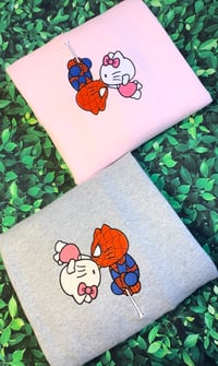 Image 2 of Spider x Cat Embroidered Sweatshirt 