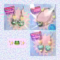 Image 1 of ✶ ☾ ✶ ceramic jewelery FROGS // keramikschmuck FRÖSCHE ✶ ☽ ✶