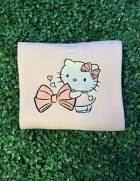 Image 1 of Bow Embroidered Sweatshirt 