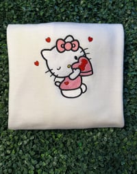 Image 1 of Candy Hearts Embroidered Sweatshirt