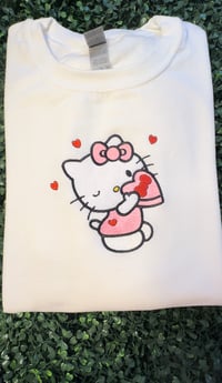 Image 2 of Candy Hearts Embroidered Sweatshirt
