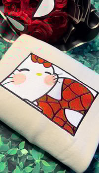Image 1 of Spider-Cat Embroidered Sweatshirt