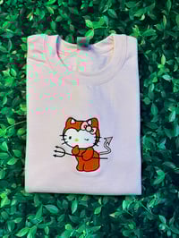 Image 3 of Devil Cat Embroidered Sweatshirt