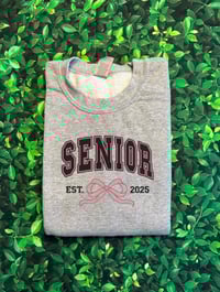 Senior Bow Embroidered Sweatshirt