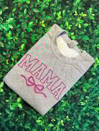 Image 3 of Mama Bow Embroidered Sweatshirt