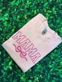Image 1 of Mama Bow Embroidered Sweatshirt