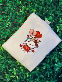 Image 1 of Heart Balloons Embroidered Sweatshirt