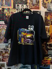 Image 1 of 1990s PPG Paint “Fully Coated” Classic Cars Black Shortsleeve Tee 