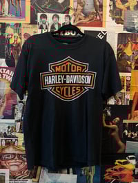 Image 1 of 1990s Harley Davidson Motorcycles Black Cotton Shortsleeve Tee