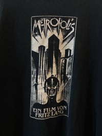 Image 2 of 1990s Fritz Lang’s “Metropolis” Black Cotton Shortsleeve Tee