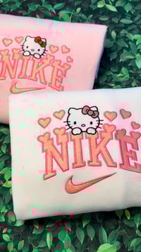 Image 2 of Floating Hearts Embroidered Sweatshirt