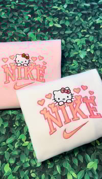 Image 1 of Floating Hearts Embroidered Sweatshirt