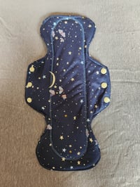 Image 3 of Organic Cotton 7 Pad Set- Midnight Moths in Flight 