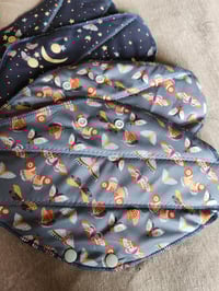 Image 5 of Organic Cotton 7 Pad Set- Midnight Moths in Flight 