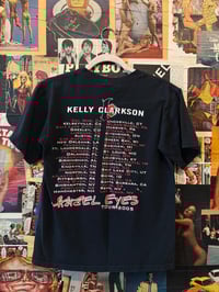 Image 4 of Y2K Kelly Clarkson “Hazel Eyes” 2005 Tour Black Cotton Shortsleeve Tee