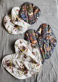 Image 2 of Organic Cotton Pad Set of 7 - Mushrooms & Forest Friends