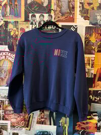 Image 1 of 1990s Nike Blue Crewneck Longsleeve Sweatshirt