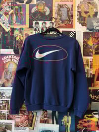 Image 3 of 1990s Nike Blue Crewneck Longsleeve Sweatshirt
