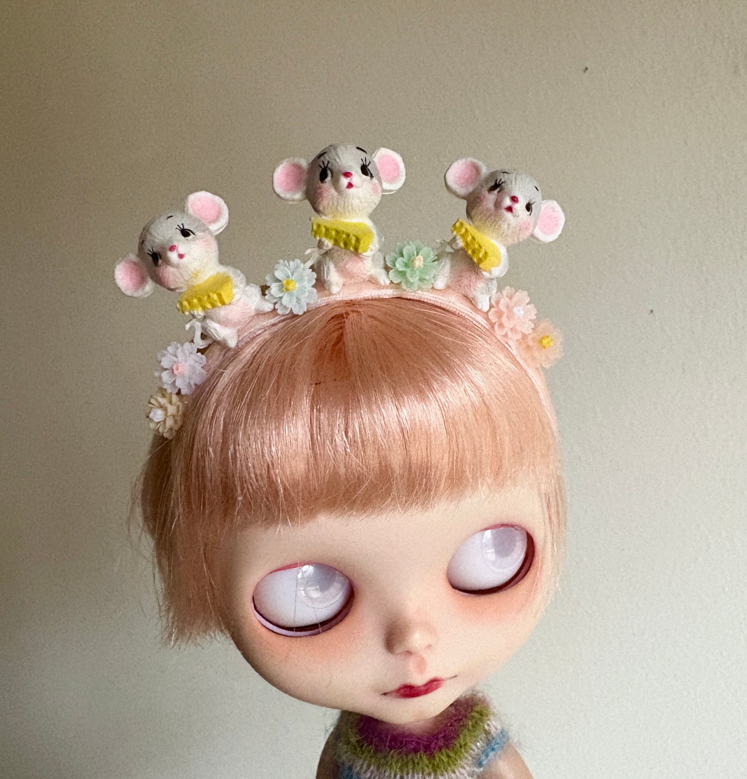 Image of Three Little Mice Headband for Blythe Dolls