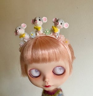 Image of Three Little Mice Headband for Blythe Dolls