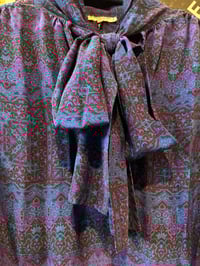 Image 2 of 1980s Yves Saint-Laurent Rive Gauche Patterned Blouse