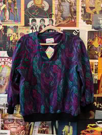 Image 1 of 1970s Marti Designs Button Collar Sweater