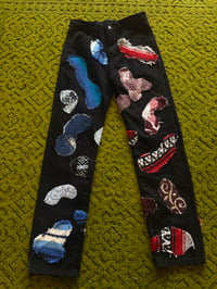 Image 1 of 1990s Reworked Rustler Brand Black Workman’s Pants