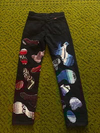Image 2 of 1990s Reworked Rustler Brand Black Workman’s Pants