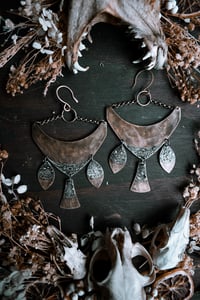 Image 3 of Focused Energy brass and silver ear hangers