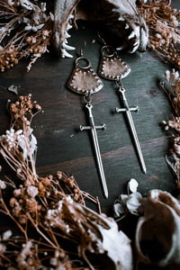 Image 3 of Swords and Armor earrings
