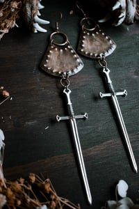 Image 4 of Swords and Armor earrings