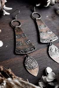 Image 4 of Thunder brass and silver earrings
