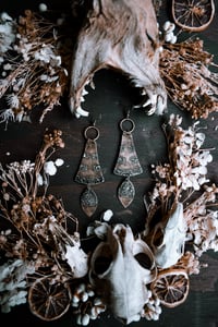 Image 2 of Thunder brass and silver earrings