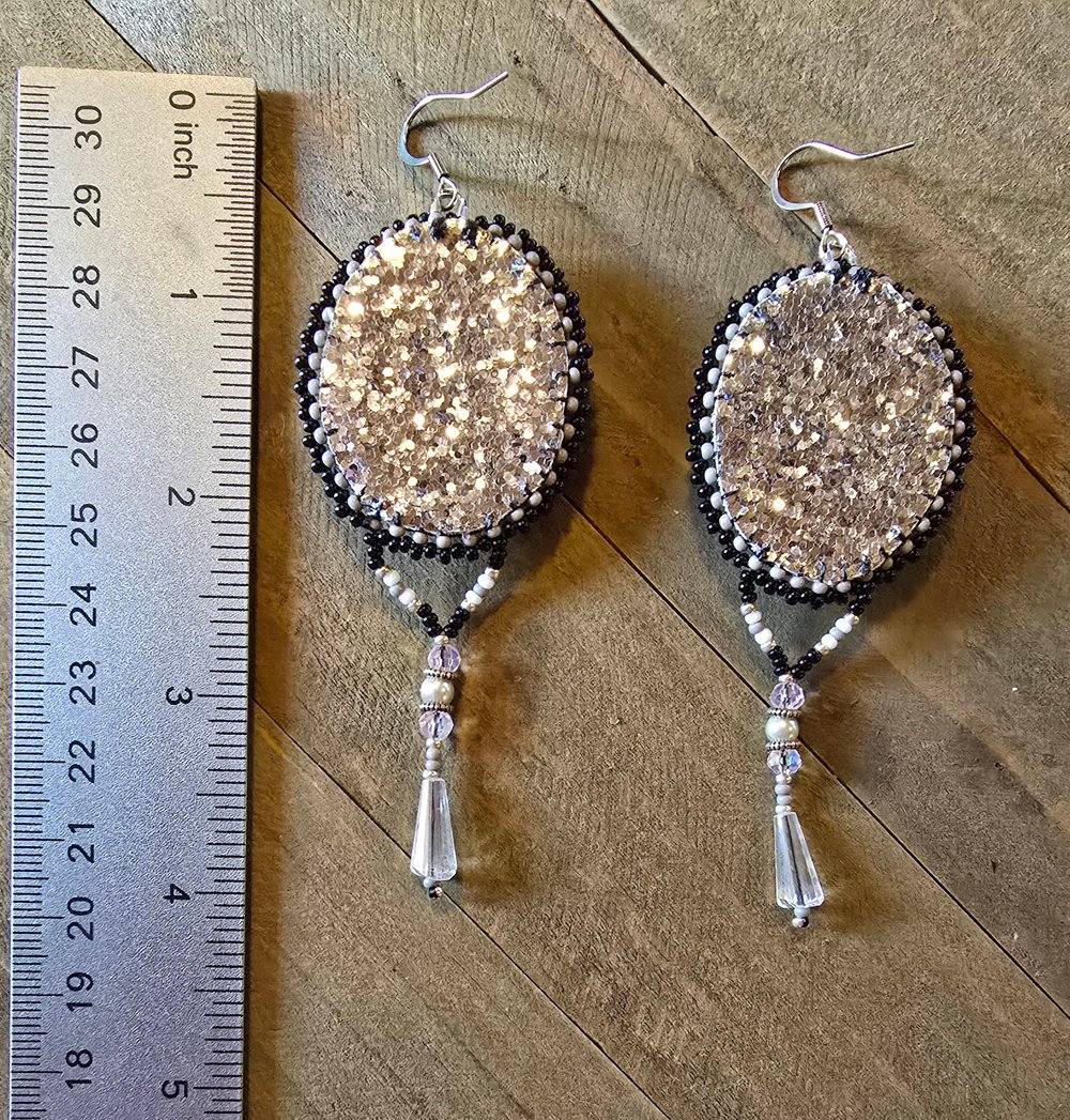 Image of Goth Werewolf Beaded Earrings