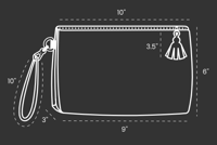 Image 4 of Vegan Leather Makeup Bag - Sands of Time