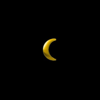 Image 1 of 18k Gold Mini-Moon Tooth Charm